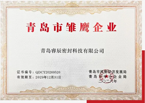 Qingdao Ruichen Sealing Technology Co., Ltd. wurde als Qingdao „Eaglet Enterprise“ 2026 ausgewählt.